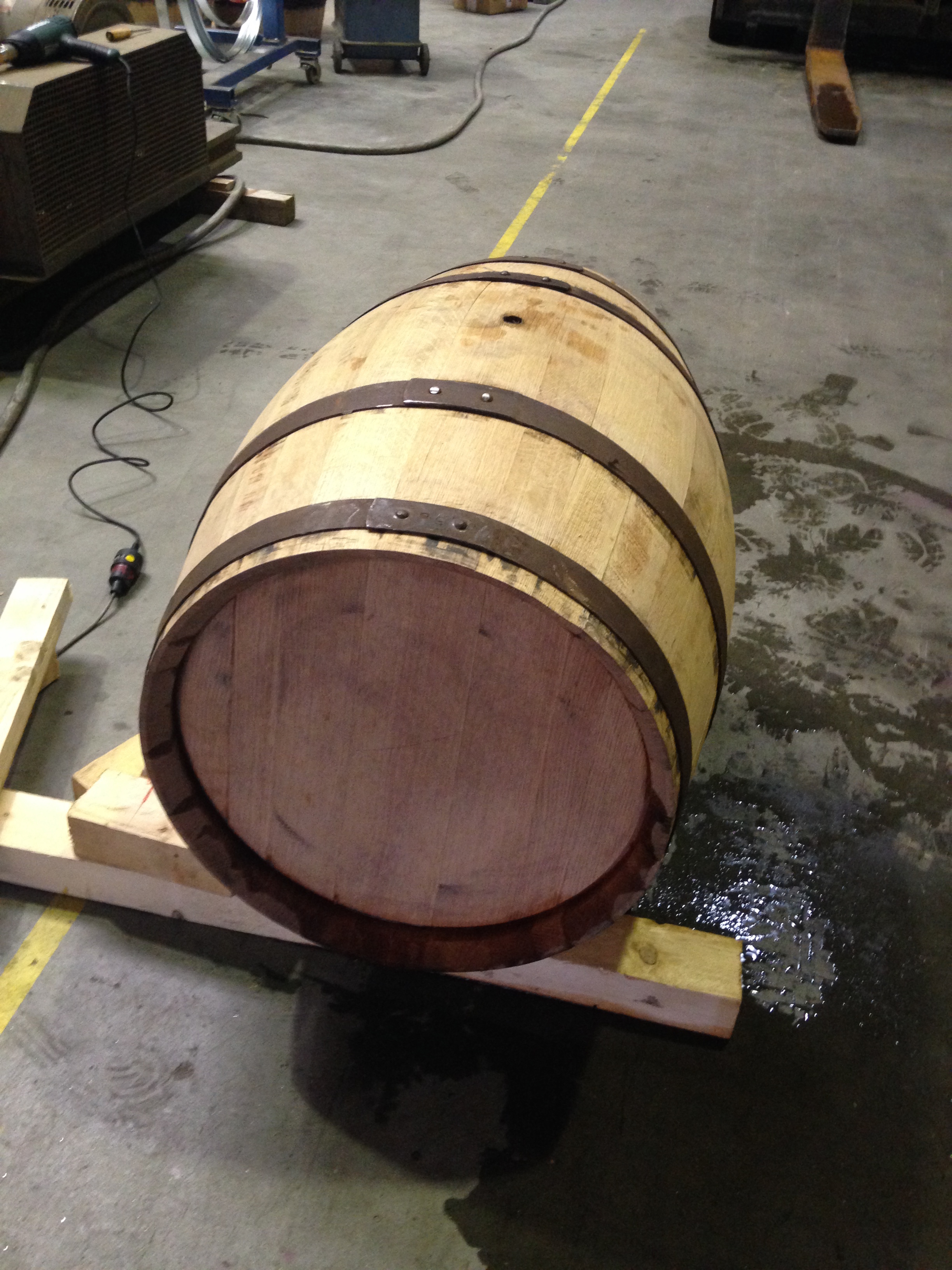 The First Oak Barrel produced with our equipment!